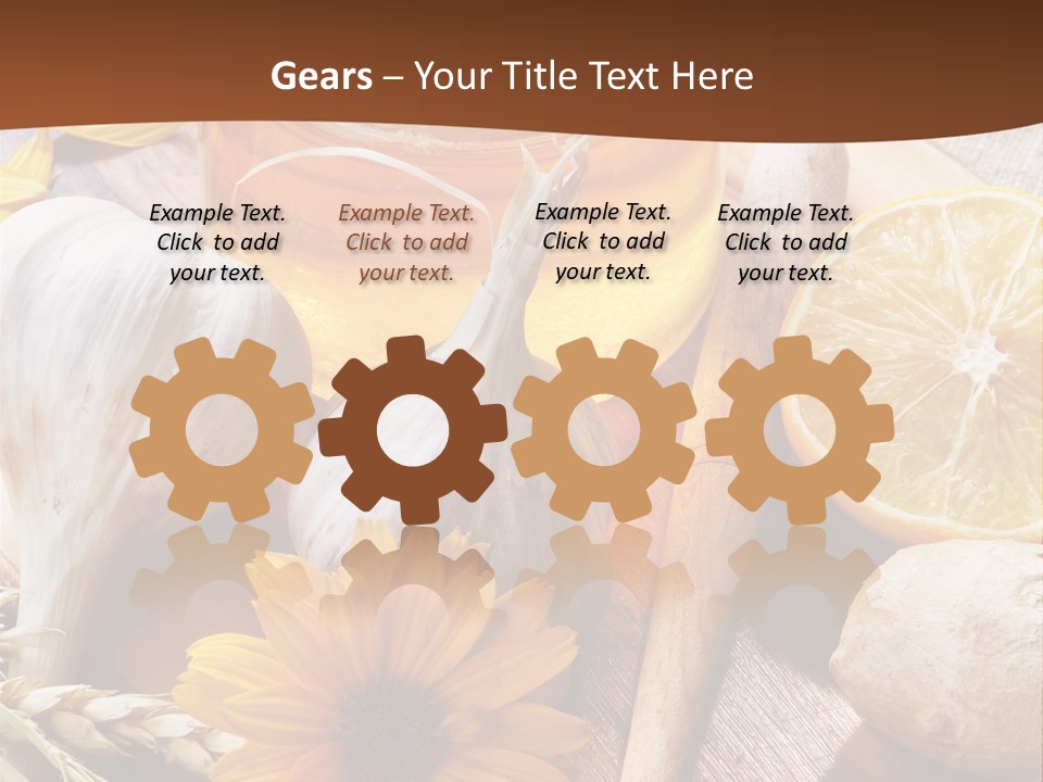 Rustic Table Healthy PowerPoint Template