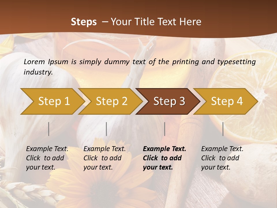 Rustic Table Healthy PowerPoint Template