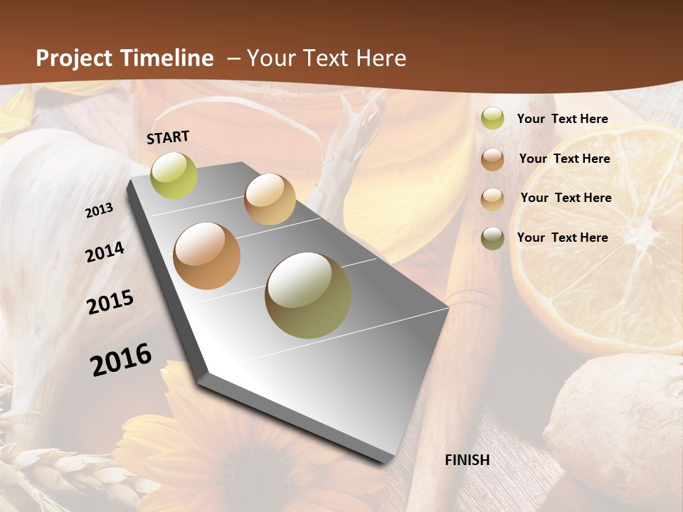 Rustic Table Healthy PowerPoint Template