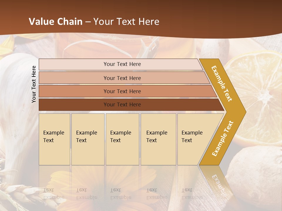 Rustic Table Healthy PowerPoint Template