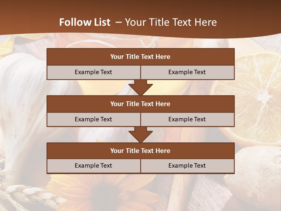 Rustic Table Healthy PowerPoint Template