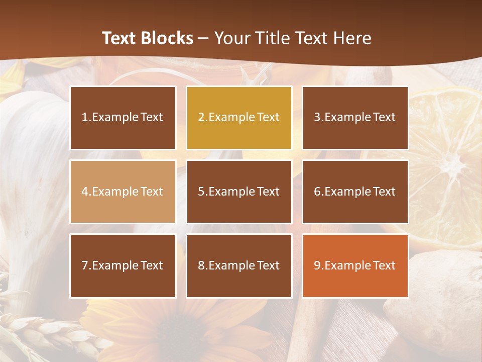 Rustic Table Healthy PowerPoint Template
