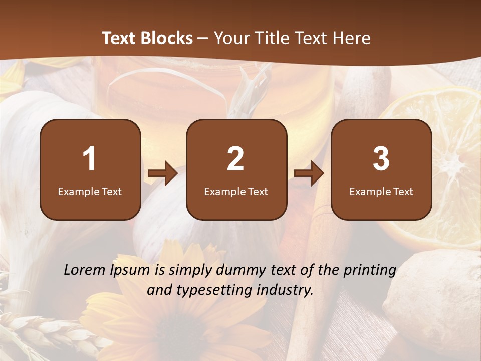 Rustic Table Healthy PowerPoint Template