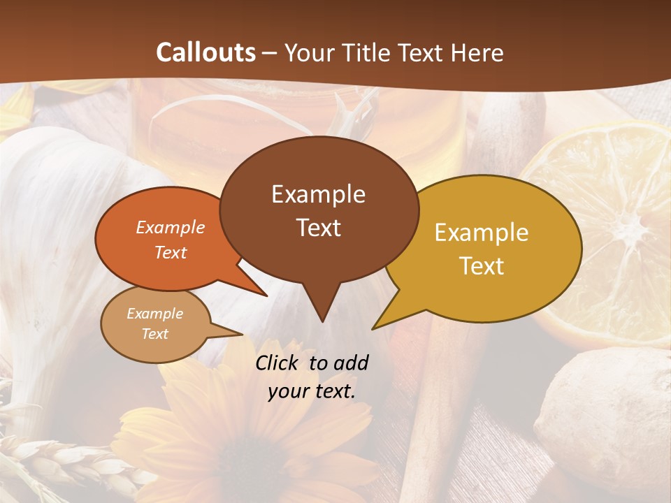 Rustic Table Healthy PowerPoint Template