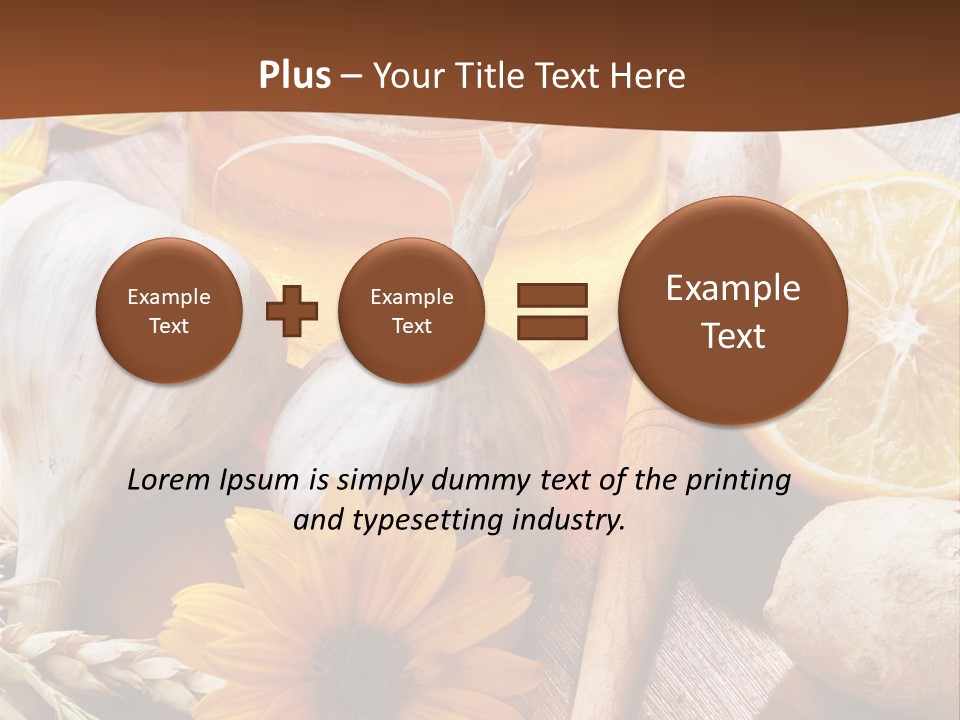 Rustic Table Healthy PowerPoint Template
