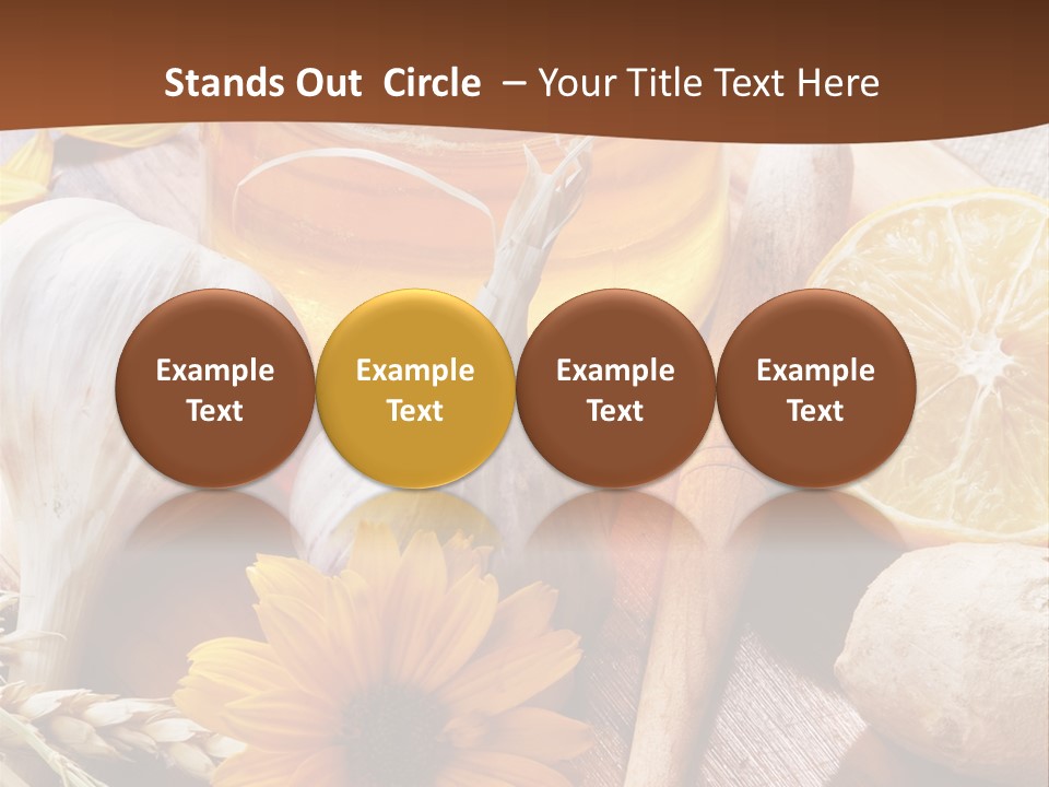 Rustic Table Healthy PowerPoint Template