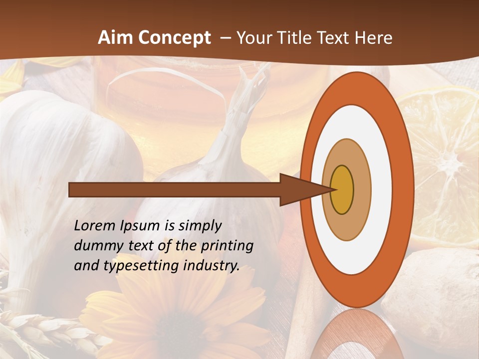 Rustic Table Healthy PowerPoint Template