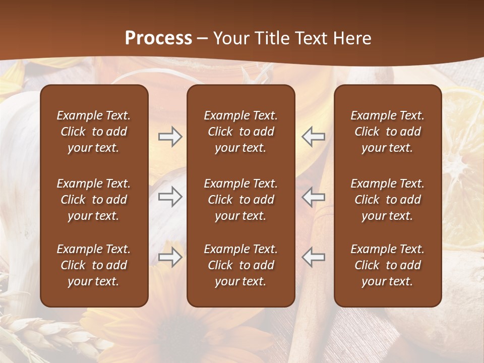 Rustic Table Healthy PowerPoint Template