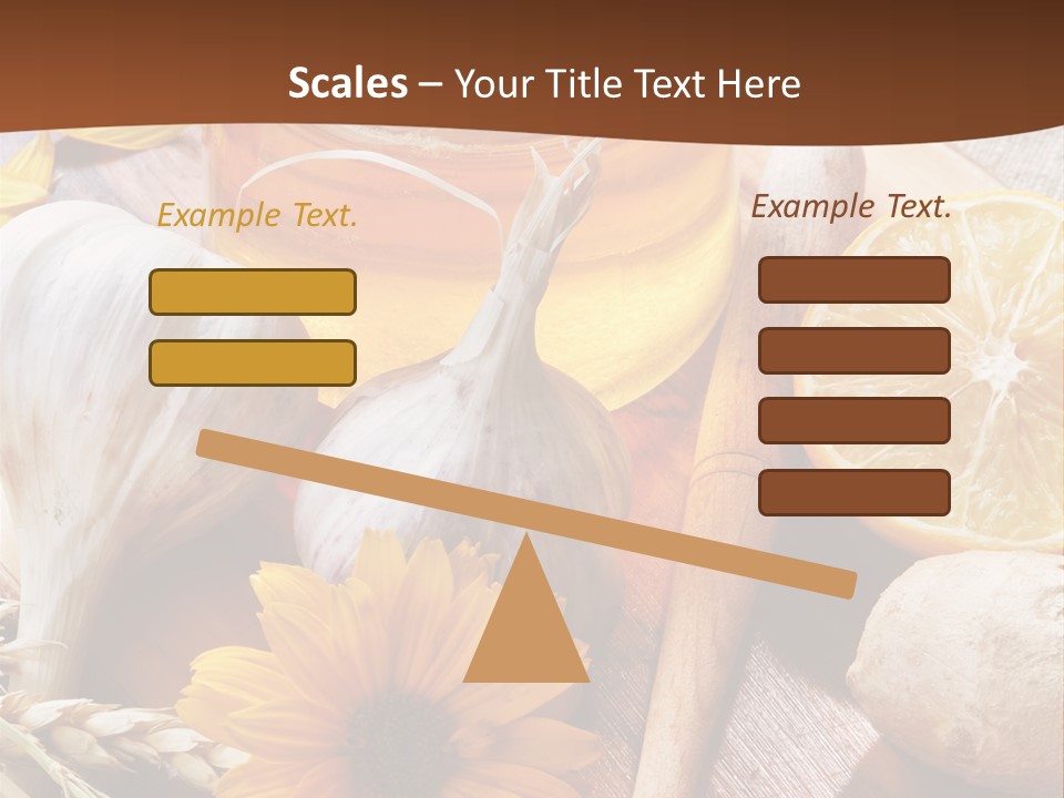 Rustic Table Healthy PowerPoint Template