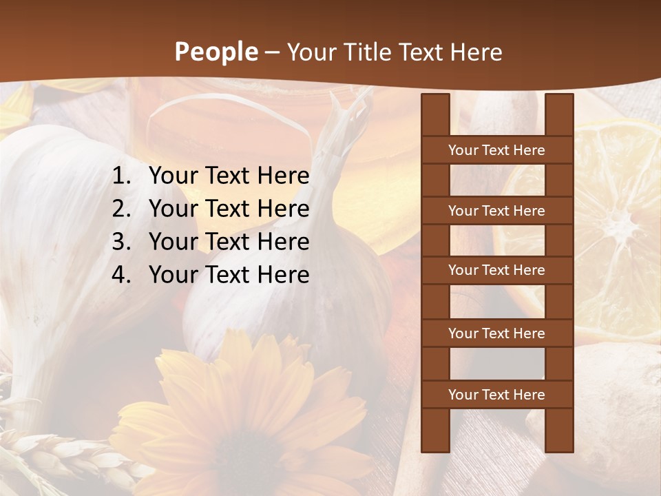 Rustic Table Healthy PowerPoint Template