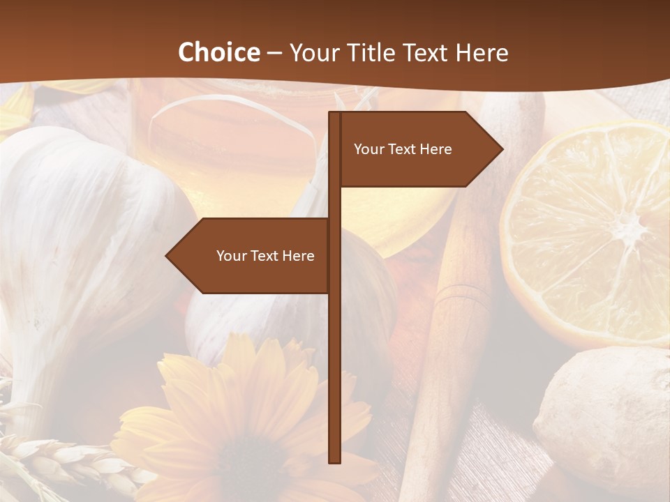 Rustic Table Healthy PowerPoint Template