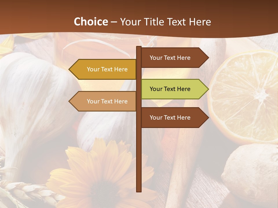 Rustic Table Healthy PowerPoint Template