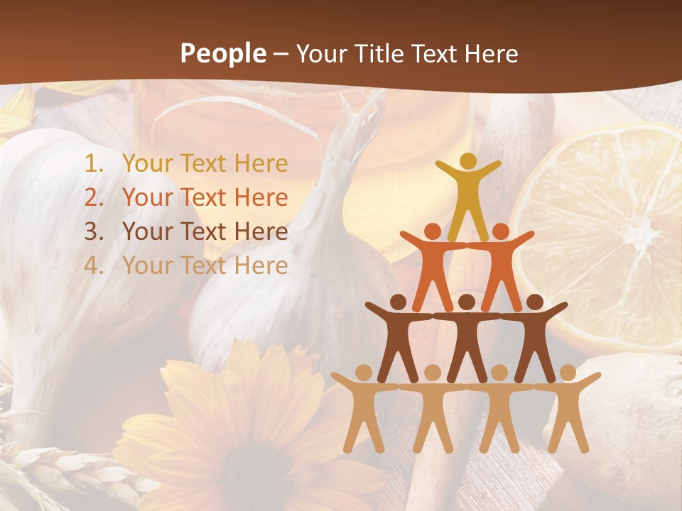 Rustic Table Healthy PowerPoint Template