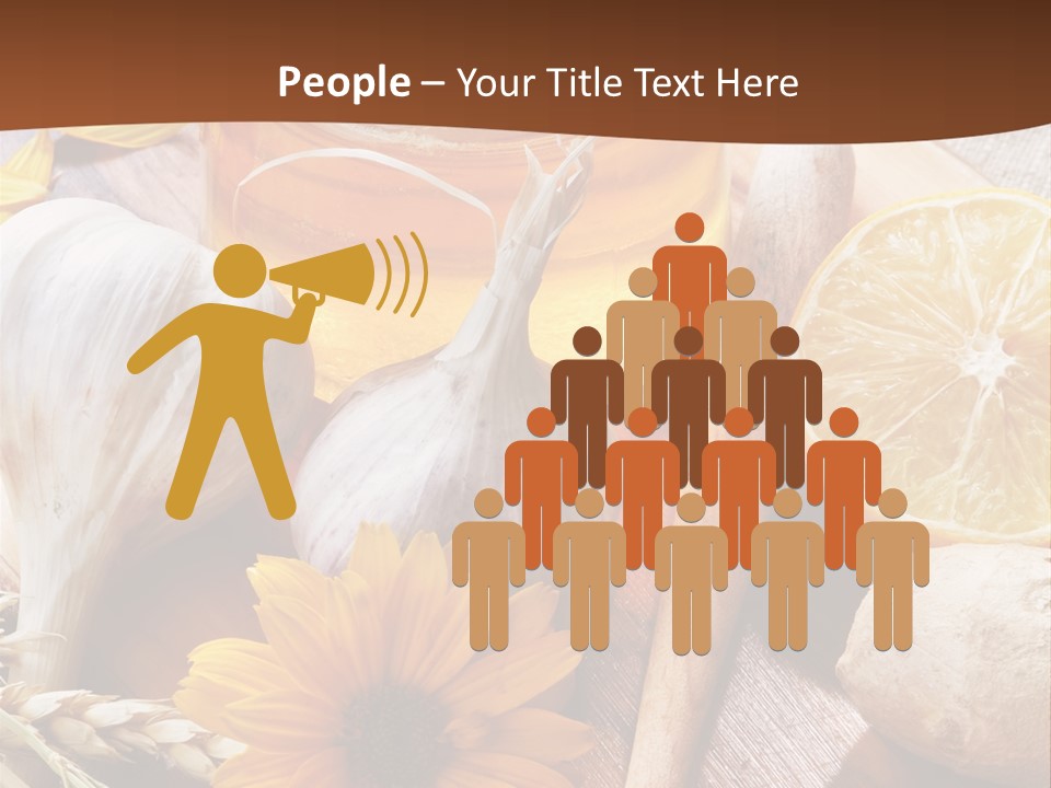 Rustic Table Healthy PowerPoint Template