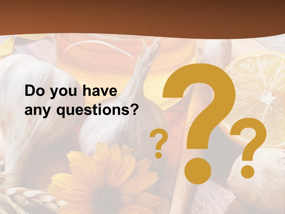 Rustic Table Healthy PowerPoint Template