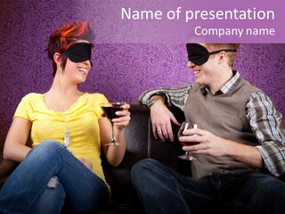 Social Smiling Role PowerPoint Template