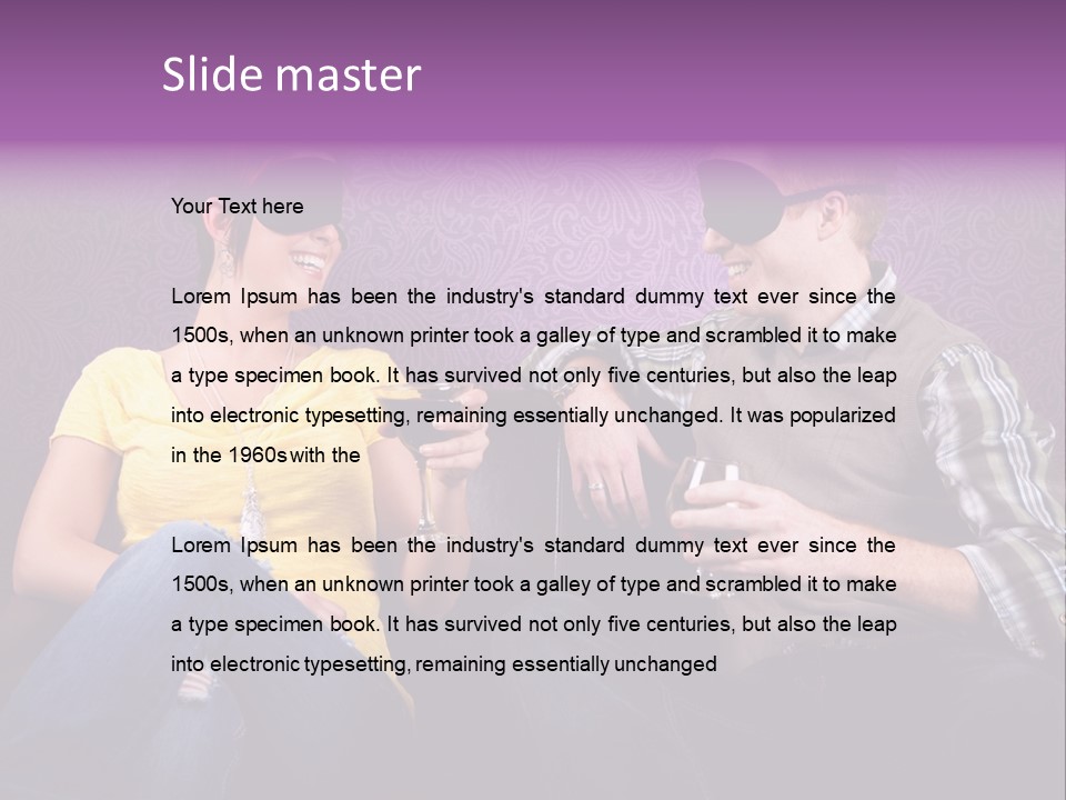 Social Smiling Role PowerPoint Template