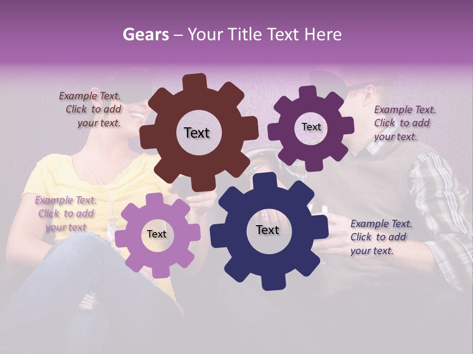 Social Smiling Role PowerPoint Template