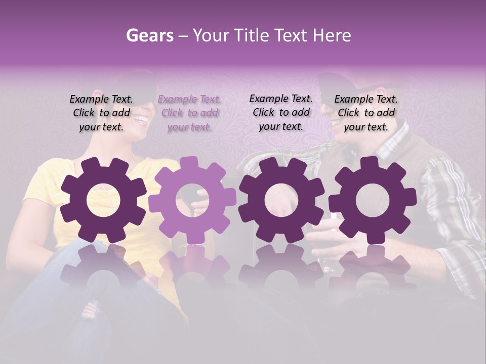 Social Smiling Role PowerPoint Template