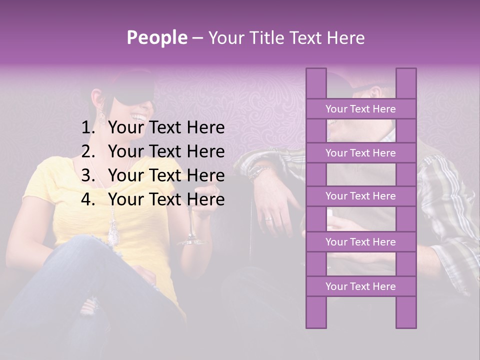 Social Smiling Role PowerPoint Template