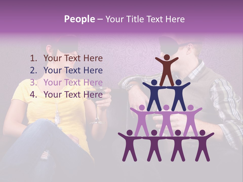 Social Smiling Role PowerPoint Template