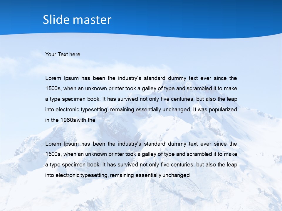 Rocky Mountain Scenic PowerPoint Template