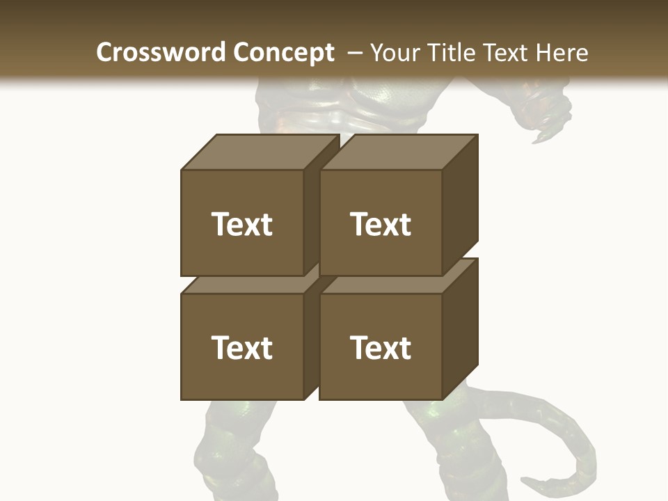 Rendering Monster Human PowerPoint Template