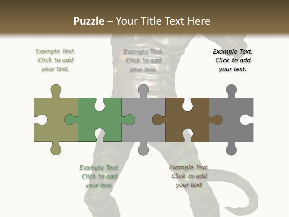 Rendering Monster Human PowerPoint Template