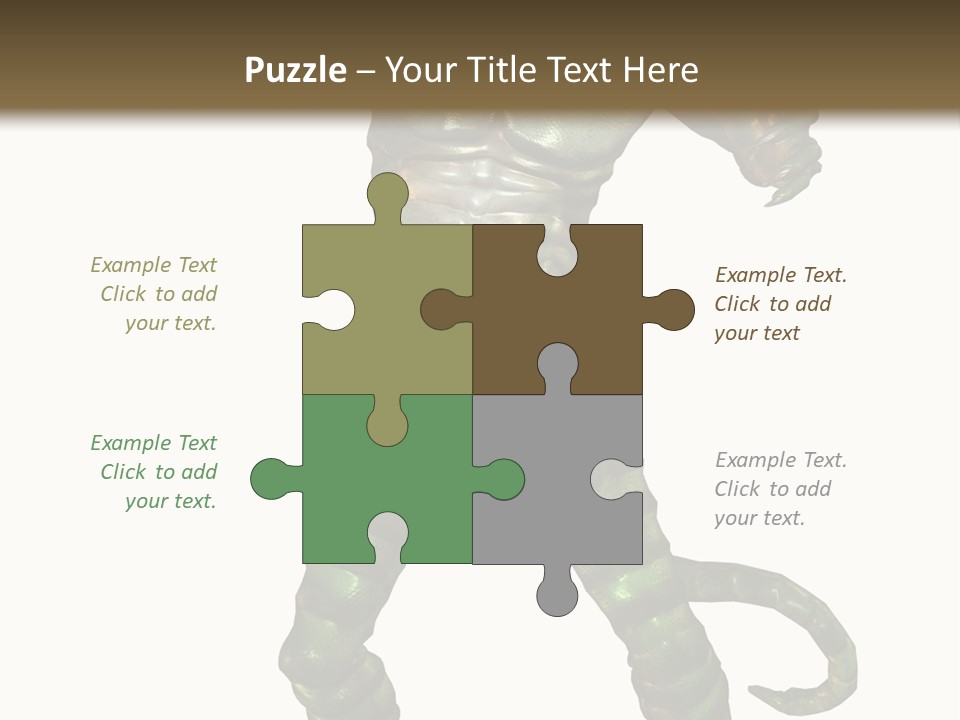 Rendering Monster Human PowerPoint Template