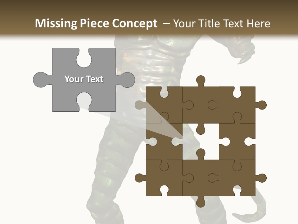 Rendering Monster Human PowerPoint Template