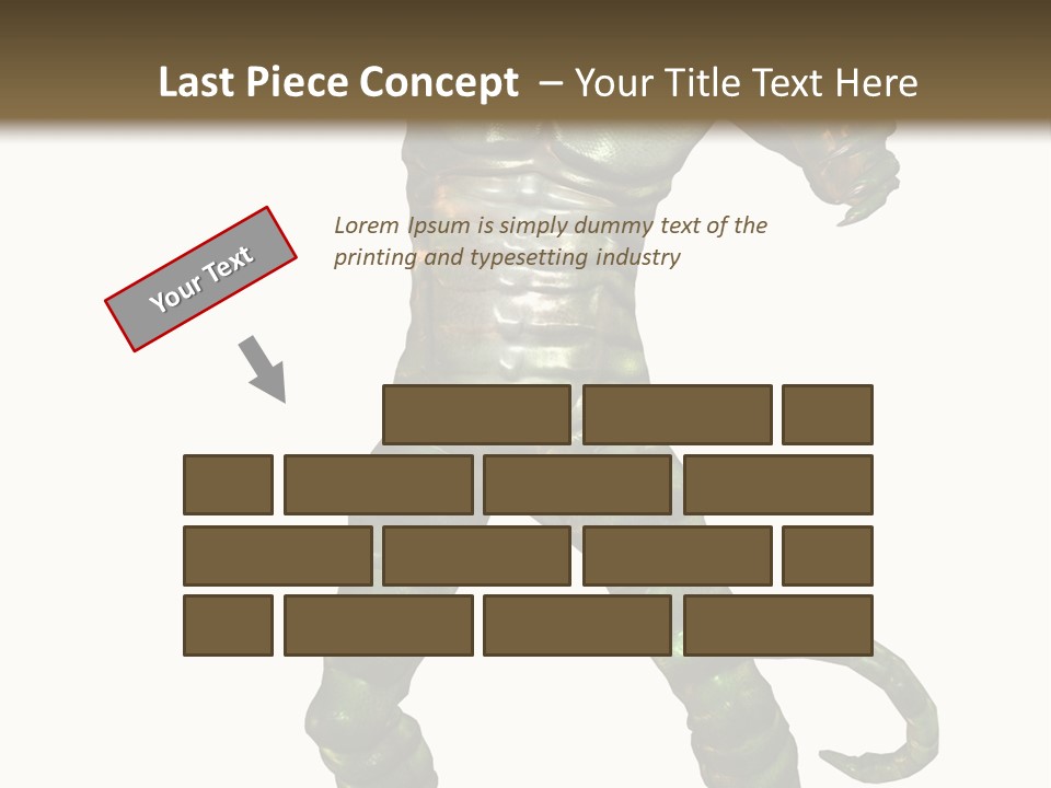 Rendering Monster Human PowerPoint Template