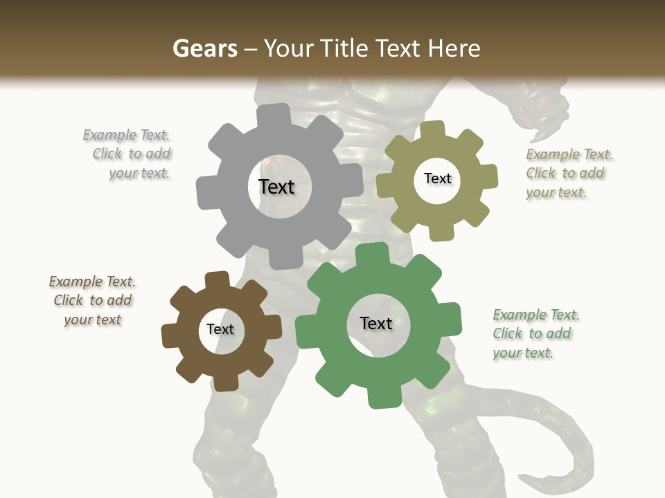 Rendering Monster Human PowerPoint Template