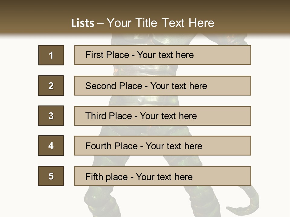 Rendering Monster Human PowerPoint Template