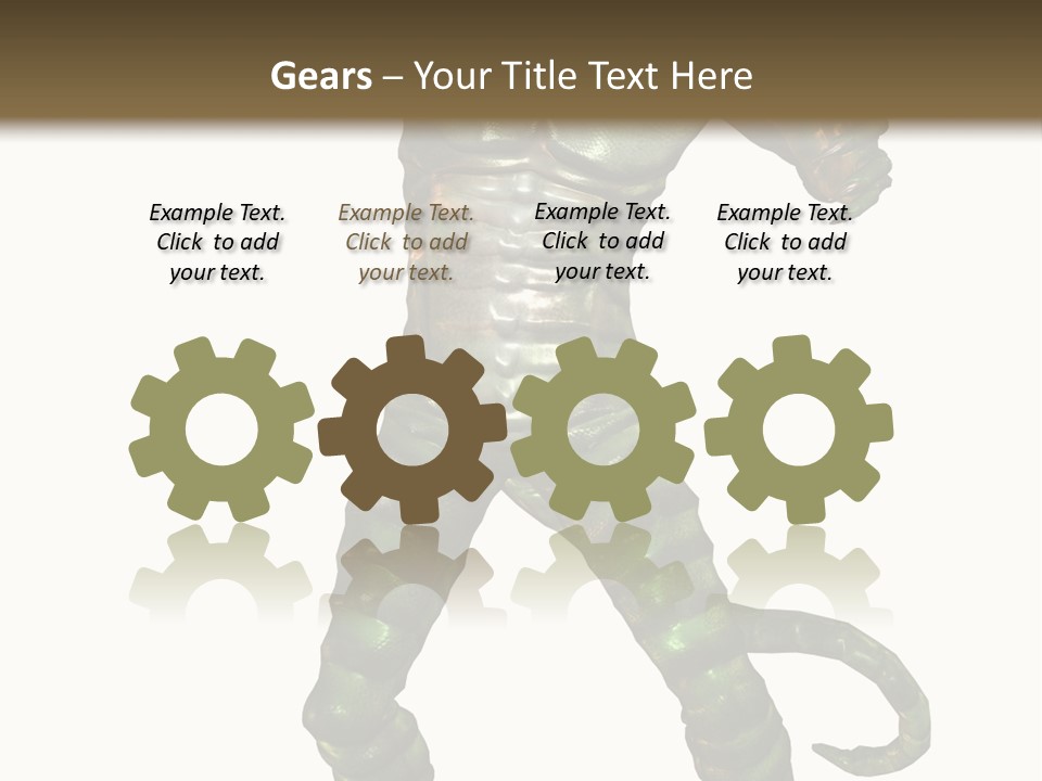 Rendering Monster Human PowerPoint Template