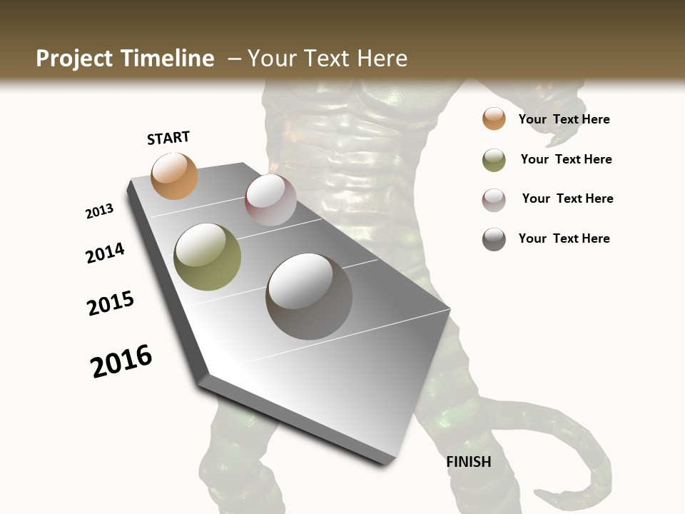 Rendering Monster Human PowerPoint Template