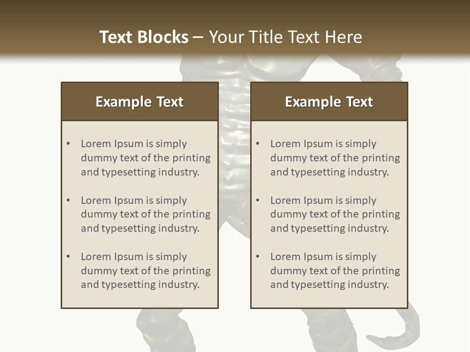 Rendering Monster Human PowerPoint Template