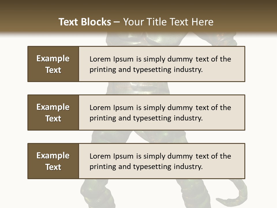 Rendering Monster Human PowerPoint Template