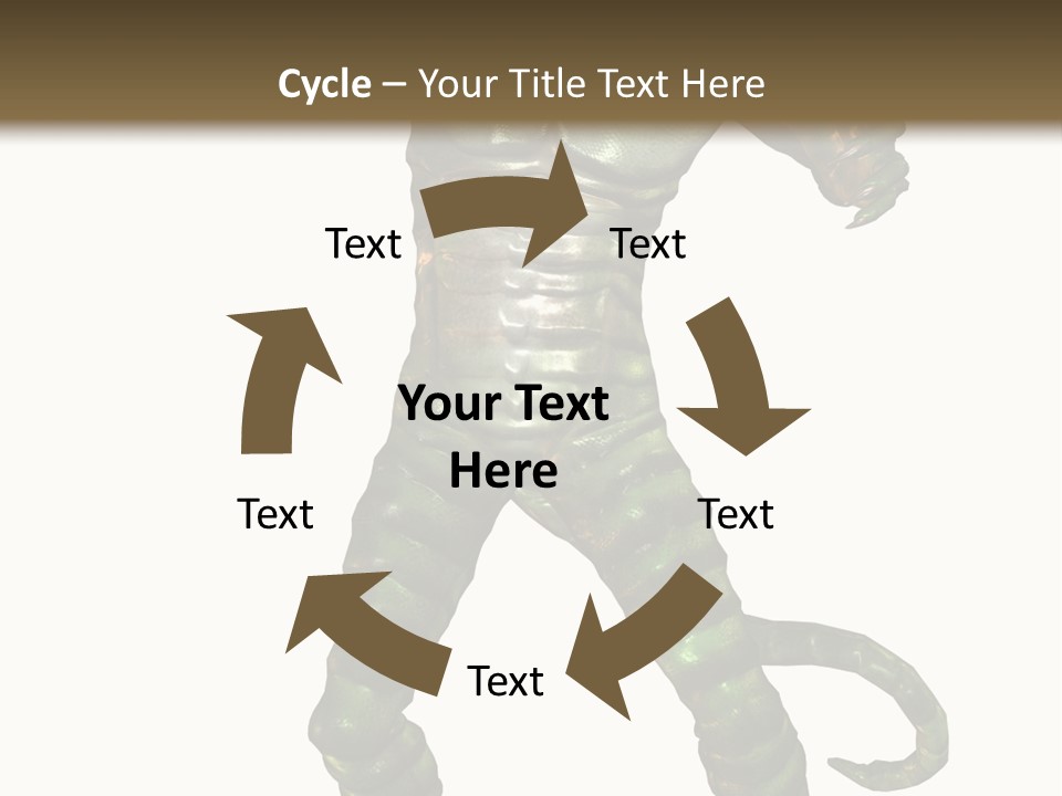 Rendering Monster Human PowerPoint Template