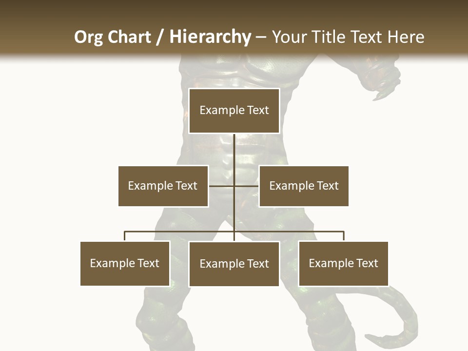 Rendering Monster Human PowerPoint Template