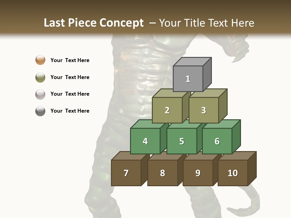 Rendering Monster Human PowerPoint Template