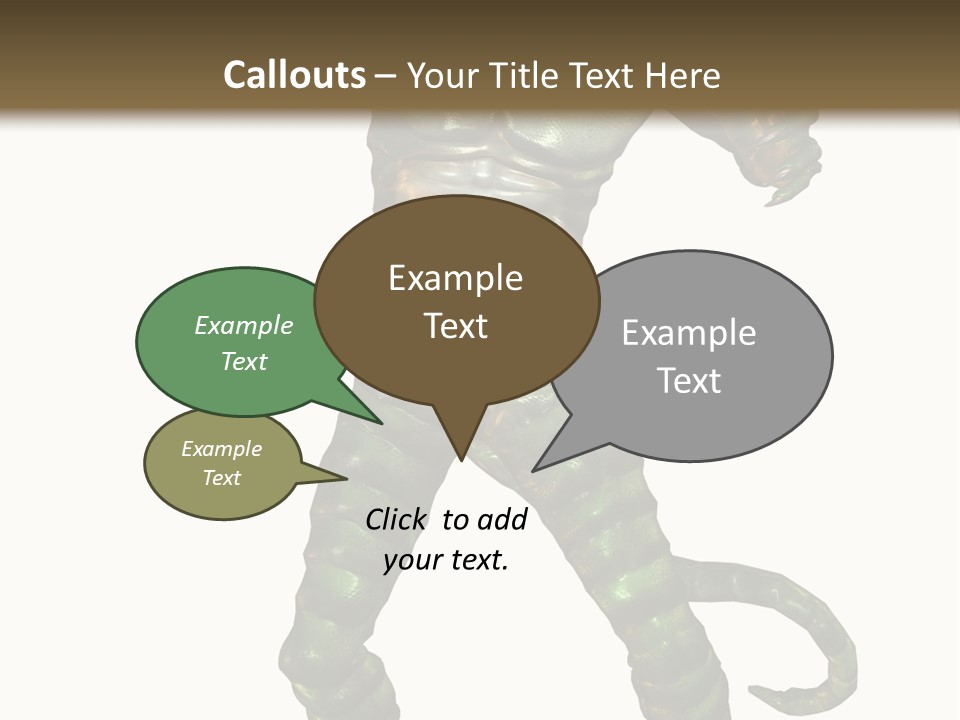 Rendering Monster Human PowerPoint Template