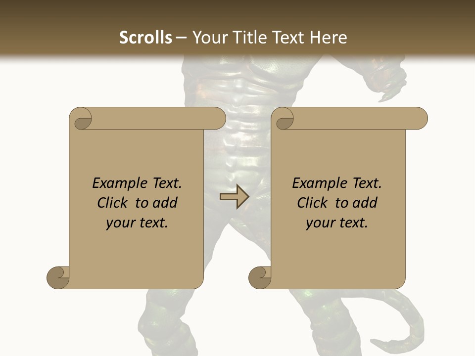 Rendering Monster Human PowerPoint Template
