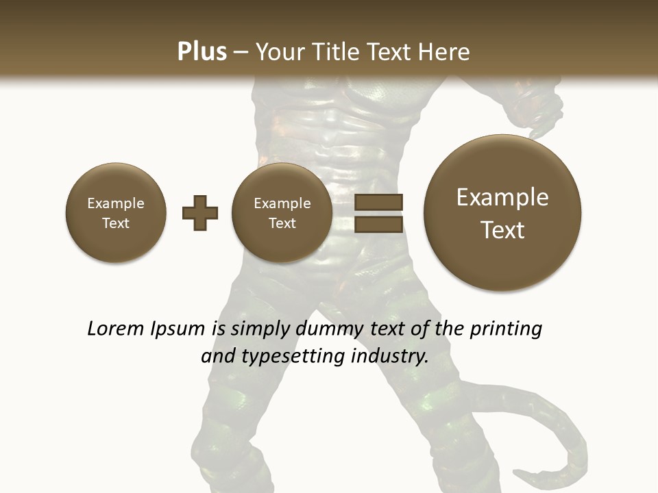 Rendering Monster Human PowerPoint Template