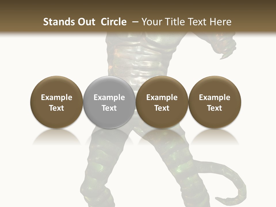 Rendering Monster Human PowerPoint Template
