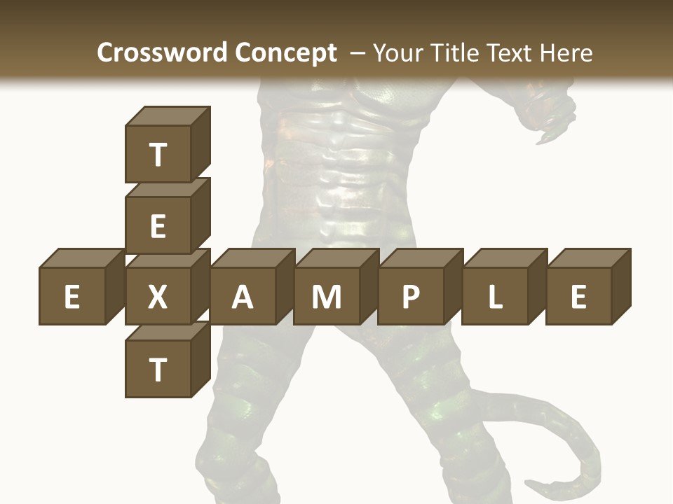 Rendering Monster Human PowerPoint Template