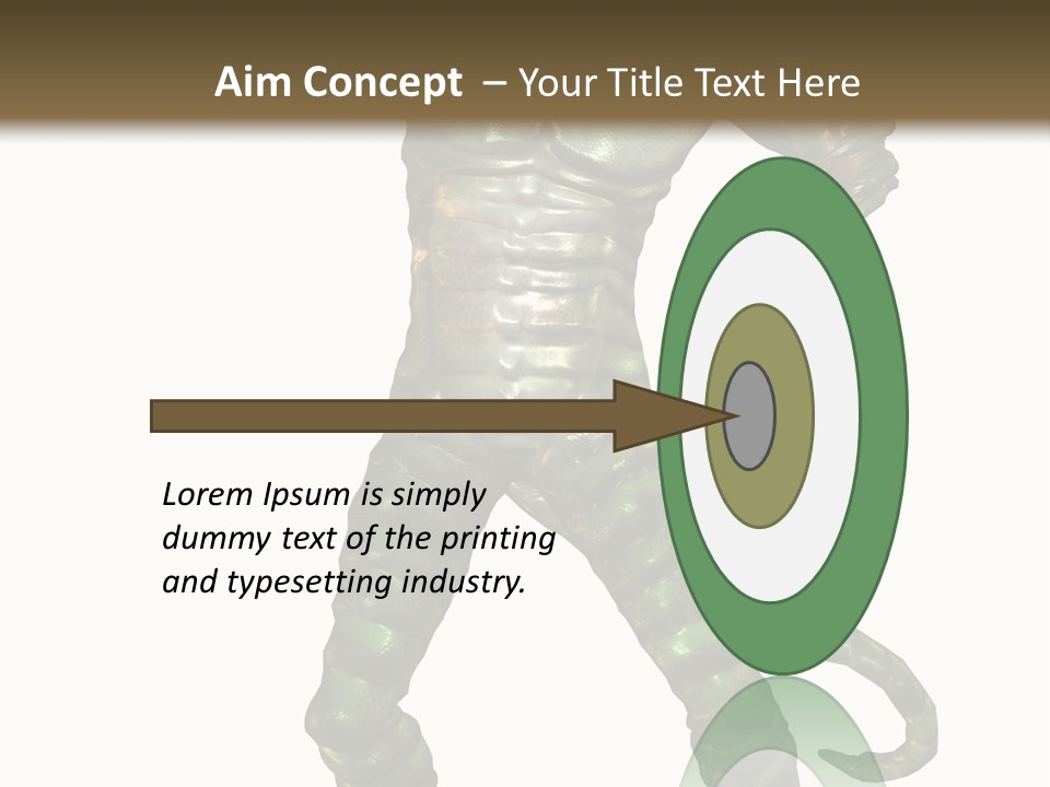 Rendering Monster Human PowerPoint Template