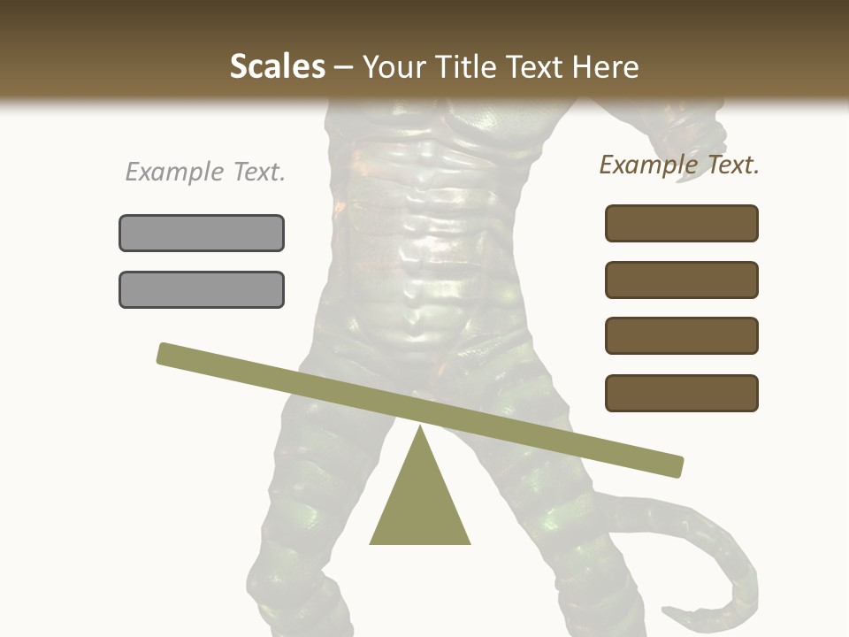 Rendering Monster Human PowerPoint Template