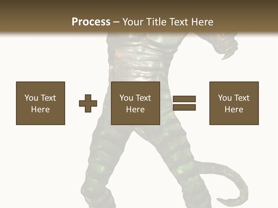 Rendering Monster Human PowerPoint Template
