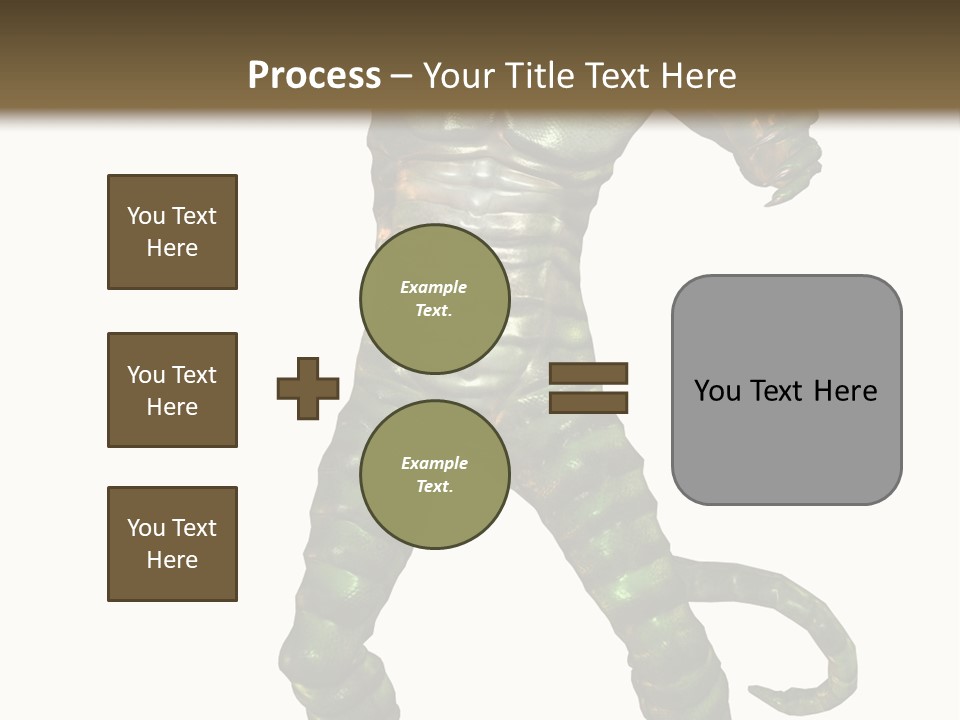 Rendering Monster Human PowerPoint Template