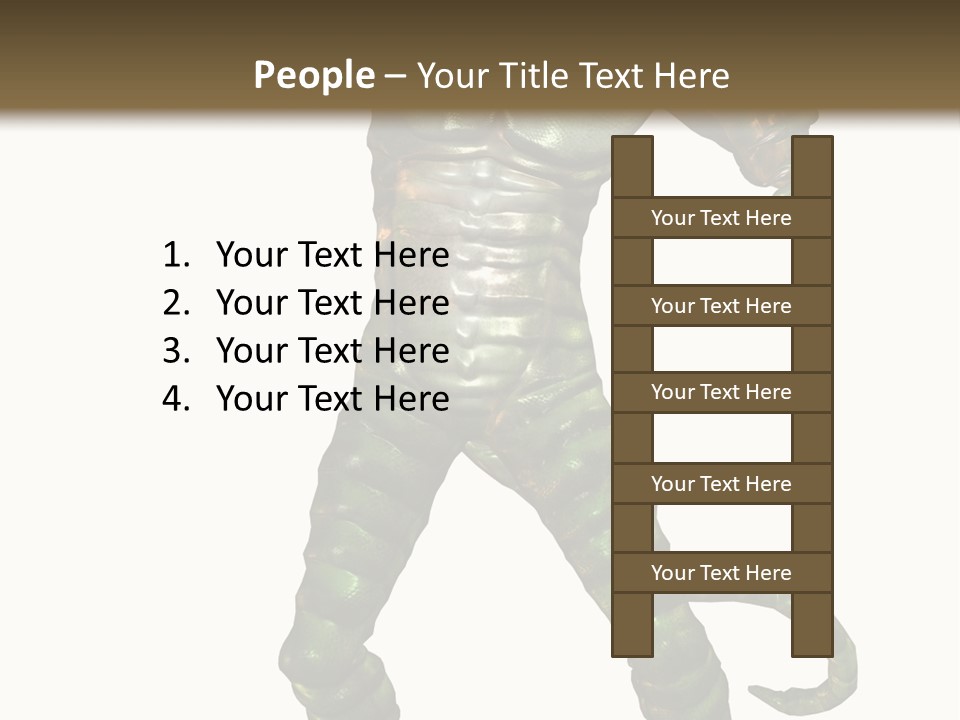 Rendering Monster Human PowerPoint Template